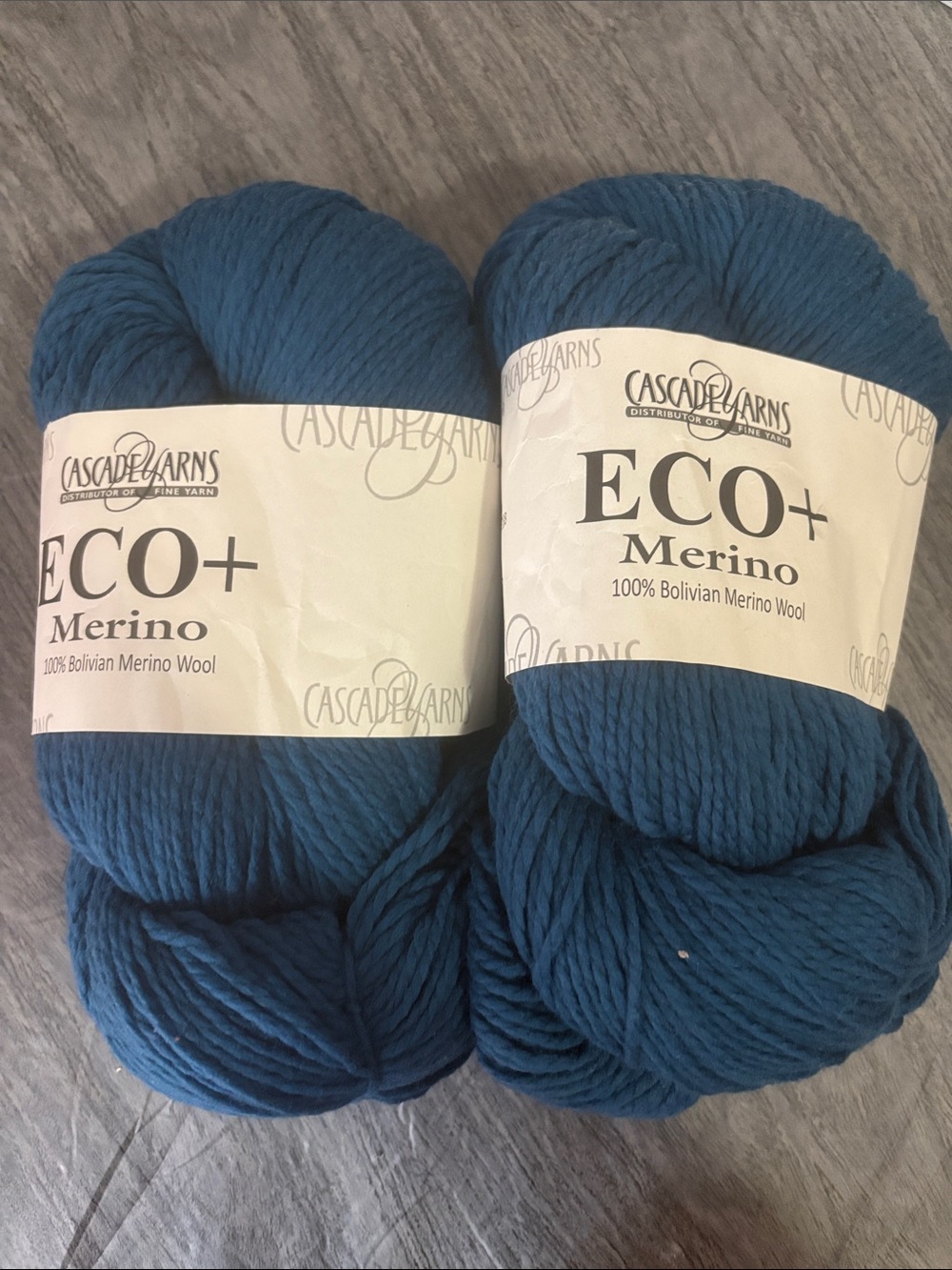Cascade Yarns ECO+ Bolivian Merino Wool Yarn ~ 2 Skeins